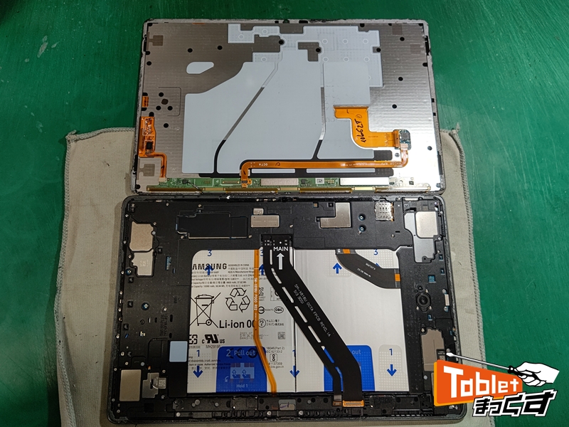 Samsung　Galaxy　Tab　S9+　画面取り外し